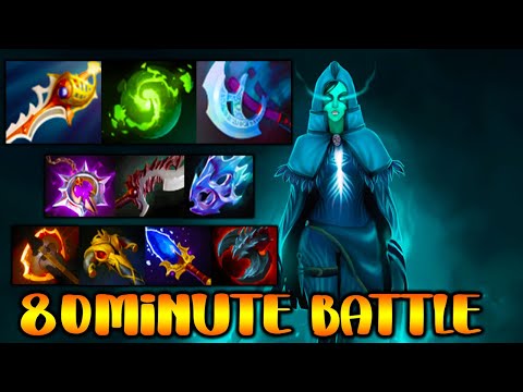 80MINUTE BATTLE - CRAZY PHANTOM ASSASSIN - FULL TEAM FIGHT - DOTA 2 GAMEPLAY