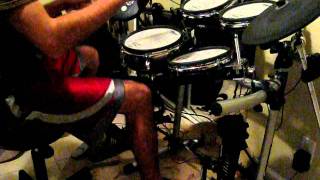 Through the Eyes of the dead drum cover - Two inches from a main artery Evan Branch