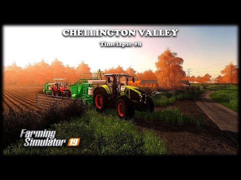 Mowing grass&making grass silage bales, cultivating, contracting | Chellington Valley | Timelapse #8