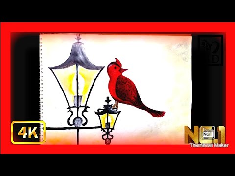 learn how to paint winter cardinal:) #acrylicpainting #subscribe #art #acrylic #meenasfabulousart