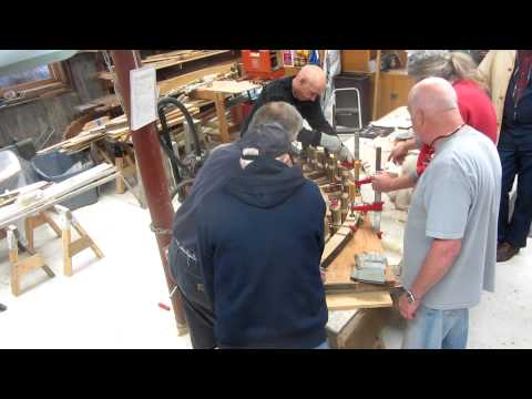 MVI_1633.MOV Steam bending a stem for a Herreshoff 12 1/2 using freshly milled green white oak.