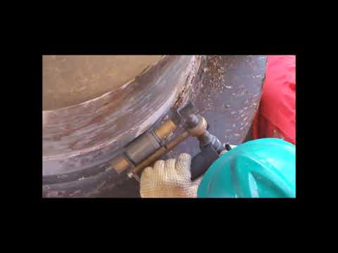 Surface Prep Splash Zones in Offshore Platform