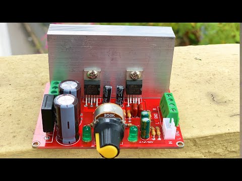 DIY 35W + 35W Hi Fi Audio Amplifier using IC TDA2050 | DCA Project