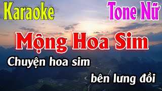 Mộng Hoa Sim Karaoke Tone Nữ ( Am ) Karaoke Lâm Organ  -  Beat Chuẩn 