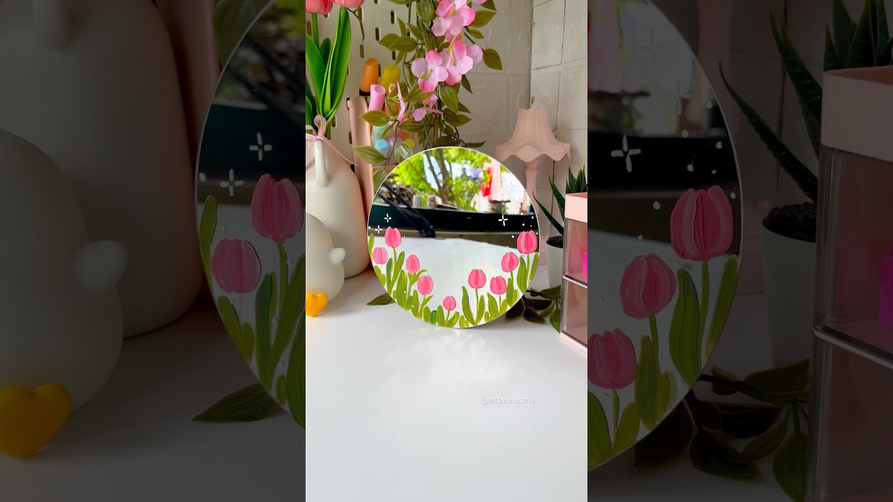 Mirror Painting #diy #artshorts #shortviral #painting #acrylicpainting