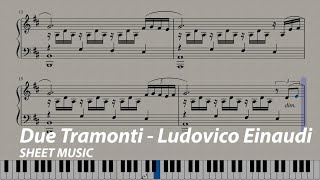 Due Tramonti - Ludovico Einaudi (+ Sheet Music)