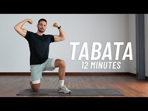12 MIN TABATA HIIT - Full Body Cardio Workout for Fat Burn (No Equipment, No Repeat)