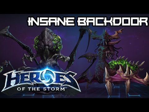 Heroes of the Storm - Insane backdoor strategy (Zagara & Abathur)
