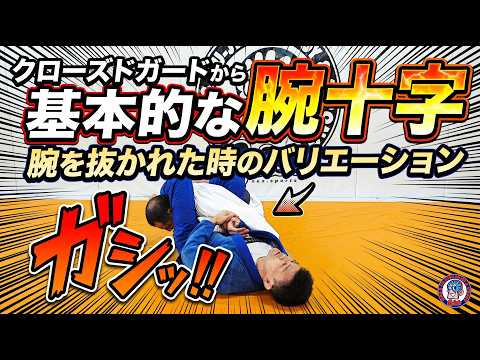 クローズドガードから基本的な腕十字