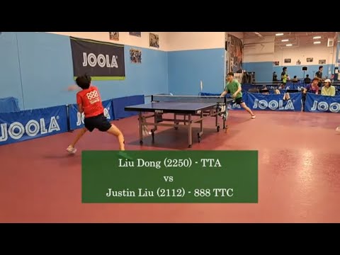 Liu Dong (2250) vs Justin Liu (2112) at ICC Joola Summer Open on 5-6-2023