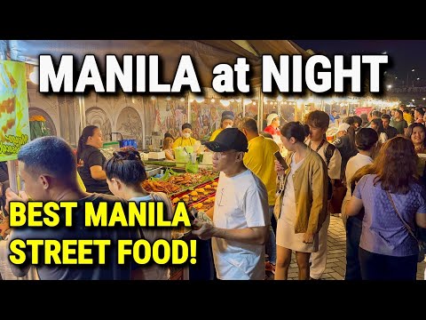 INSANE MANILA Street Food! 🇵🇭 Philippines BEST Night Walk in Manila City