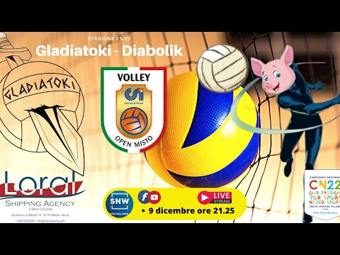Diretta TV VOLLEY CSI Venezia - Misto: Gladiatoki-Diabolik (09.12.2021)