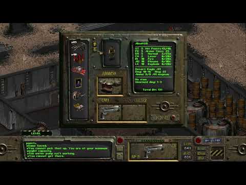 Fallout 1  - Fixing Water Pump and Returning Water Chip to Vault 13 - Part 2