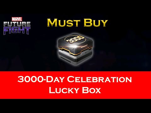 Opening 3000 Day Celebration Lucky Box In My Both Accounts - Marvel Future Fight