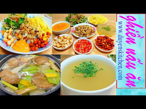 30 Nguyên Liệu Cho 1 Món Chay - Cơm Hến Chay - Bún Hến Chay