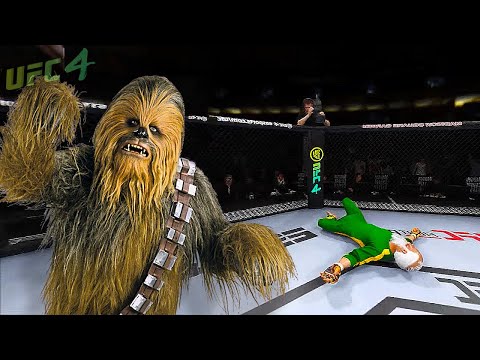 UFC4 | Old Bruce Lee vs. Chewbacca (EA sports UFC 4) - rematch