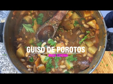 GUISO DE POROTOS BIEN RICO Y FACIL IDEAL PARA EL FRIO | MENU DEL DIA #6 | Maxi Cocina