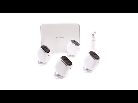 NETGEAR Arlo Indoor/Outdoor Wireless Smart HD 4Camera Se...