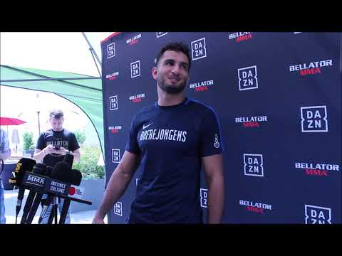Gegard Mousasi's Scrum at Bellator 228 Open Workout in Hollywood