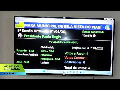 9ª Sessão Ordinária 01/06/26