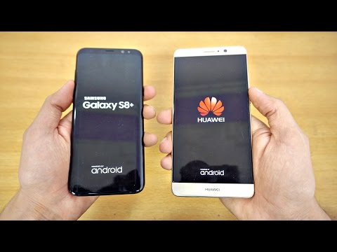 Samsung Galaxy S8 Plus vs Huawei Mate 9 - Speed Test! (4K)