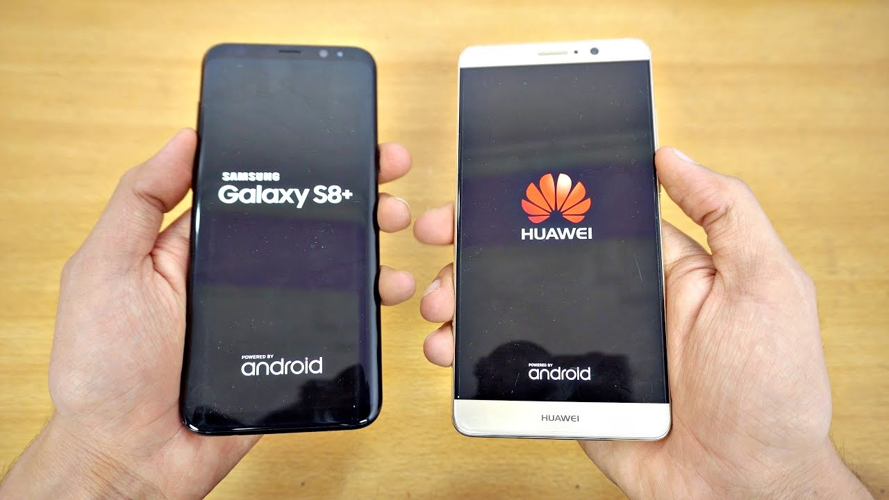 Samsung Galaxy S8 Plus vs Huawei Mate 9 - Speed Test! (4K)