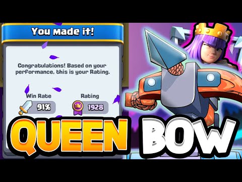 91% WINRATE TO ULTIMATE CHAMPION With Queenbow! — Clash Royale