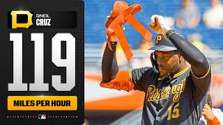 119 MPH off the bat ???? The hardest-hit ball of 2026 belongs to Oneil Cruz (so far)! | MLB Highlights