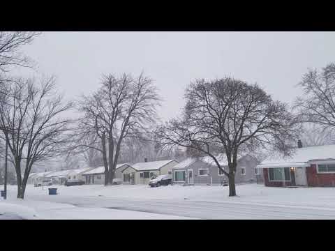 Detroit Michigan blizzard.  Happening right now.