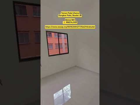 Taman Pulai Utama, Kangkar Pulai, Skudai JB Flat for Sale  Below MV 💰 RM214,000  Https://Www.Wasap.My/60162051277/Flat214Kskudai video
