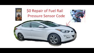 Fuel Rail Pressure Sensor codes P0191 and P0193 in Hyundai Elantra Sonata Accent Santa Fe Tucson