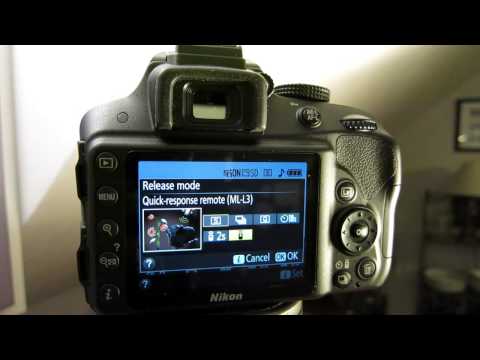 Setting a self timer using release mode on Nikon D3300