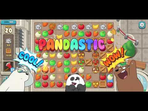 We Bare Bears Match3 Repairs Level 404 - No Boosters