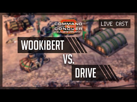 [C&C3: Kane's Wrath] Wookibert vs. Drive - 1vs1 Live Cast