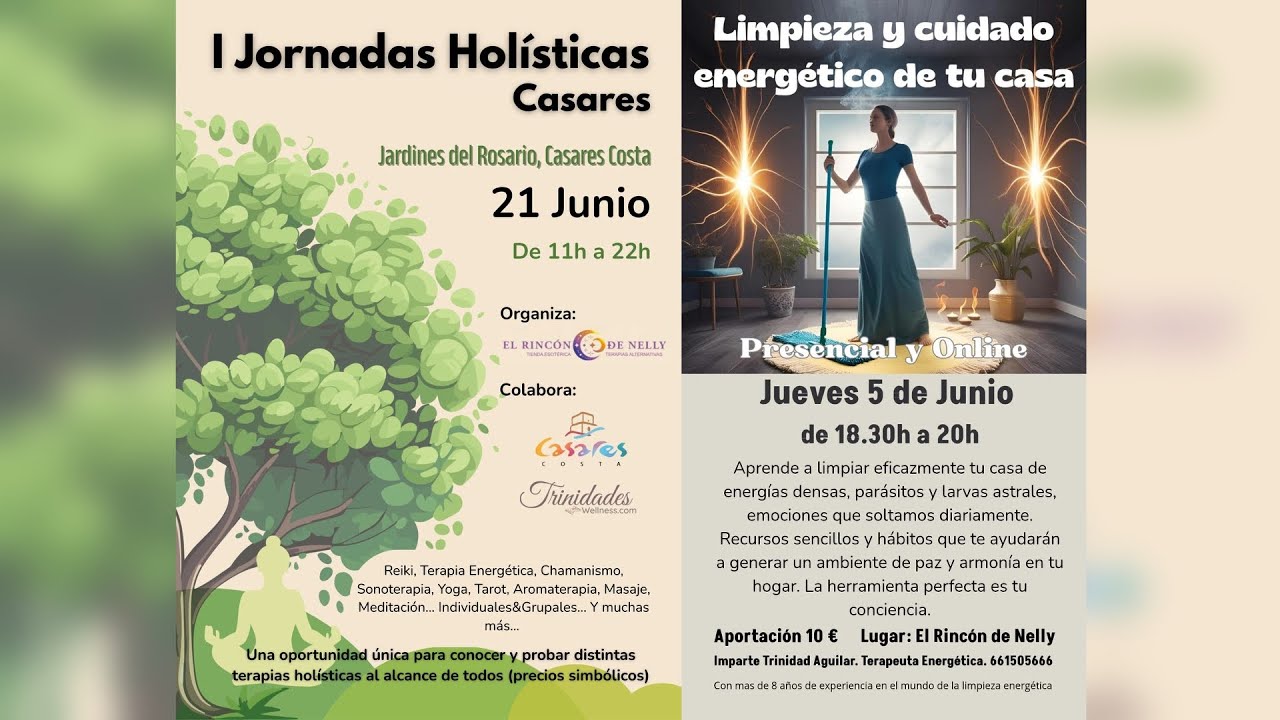 Taller Limpieza Energética del Hogar y Jornadas Holísticas