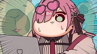【手描き】温度差が激しいPV鑑賞会🍬【姫森ルーナ/ホロライブ/鳴潮】
