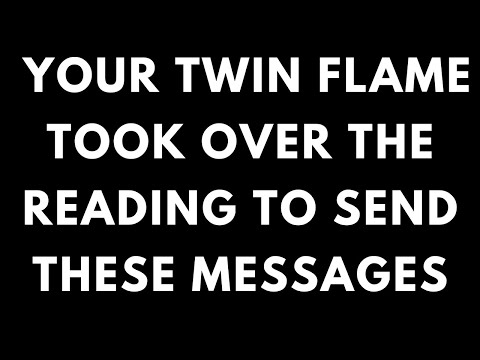 TWIN FLAME LOVE - YOUR TWIN FLAME TOOK OVER THE READING TO SEND MESSAGES🔥