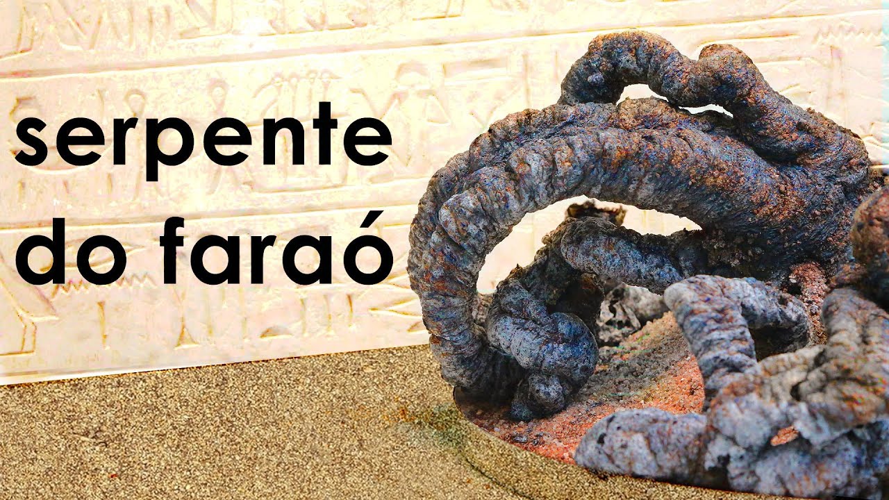 Como fazer a SERPENTE DO FARAÓ (EXPERIÊNCIA)
