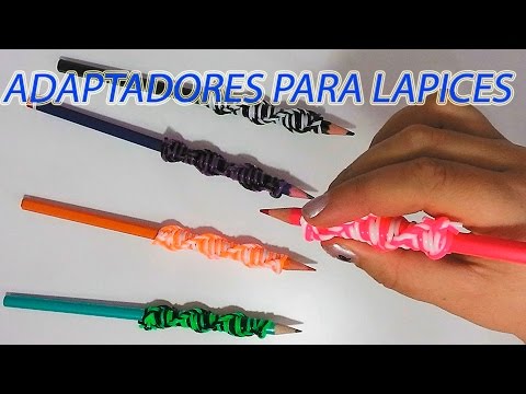 Personaliza tus lapices. Adaptadores para lapiz con hilo scoubidou, manu...