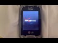 LG Revere VN150 Verizon Wireless Startup Shutdown Main LCD