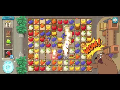 We Bare Bears Match3 Repairs Level 1493 - No Boosters