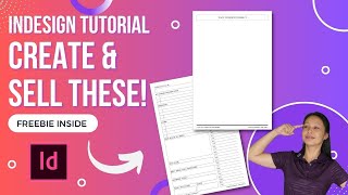 Easy 2-Page Daily Planner That You Can Create & Sell | Indesign Tutorial