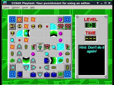 Chip's Challenge C1059-INSANITY levels 100 and 101