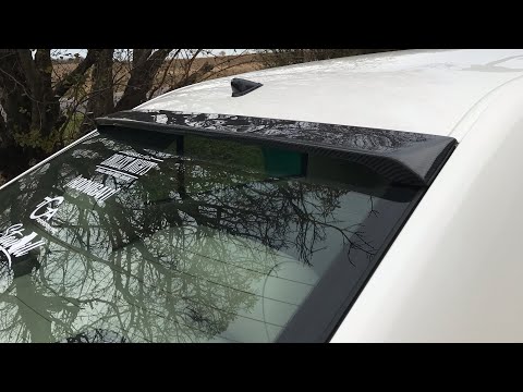 INSTALLING MY CARBON FIBER REAR WINDSHIELD SPOILER!! (Lexus IS300)