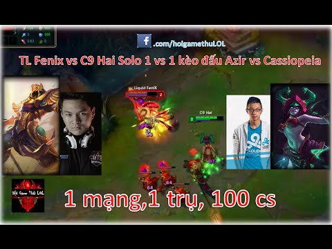 C9 Hai(Cassiopeia) vs TL Fenix (azir) solo 1 vs 1