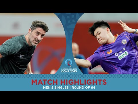 Gionis Panagiotis vs Kao Cheng-Jui | Match Highlights | #ITTFWorld2025