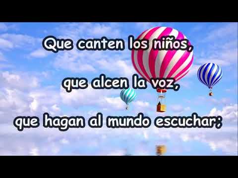 Que canten los niños, en letra