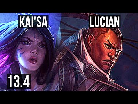 KAI'SA & Nautilus vs LUCIAN & Nami (ADC) | 4/0/6, 1.7M mastery | KR Master | 13.4