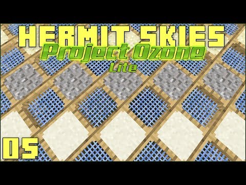 Hermit Skies 05 Automated Sieving! (Project Ozone Lite Skyblock Modded Minecraft)