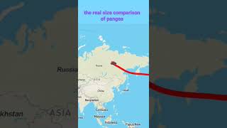 the real size comparison of pangea